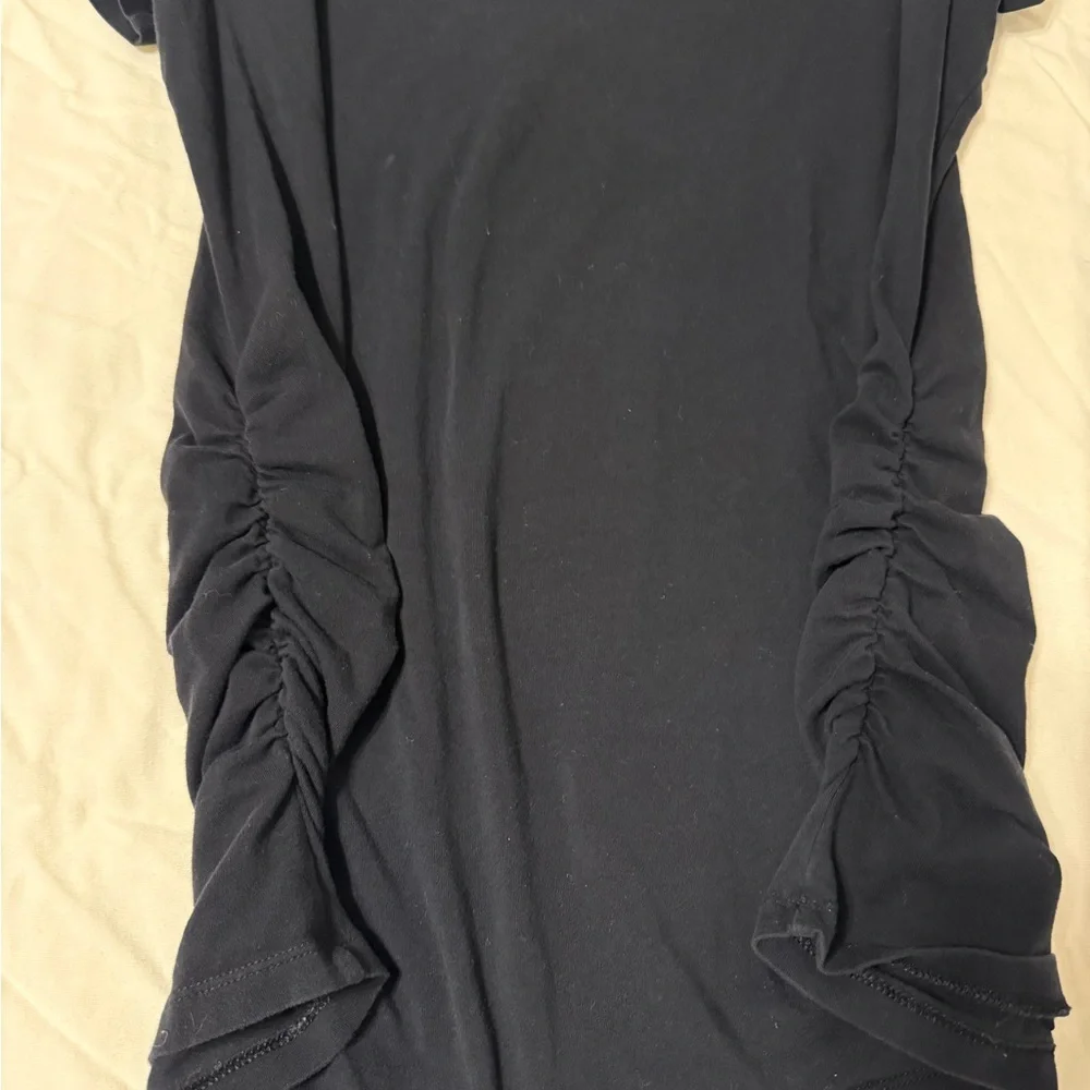Old Navy Women's Maternity Black Short Sleeve Top - Picture 3 of 4